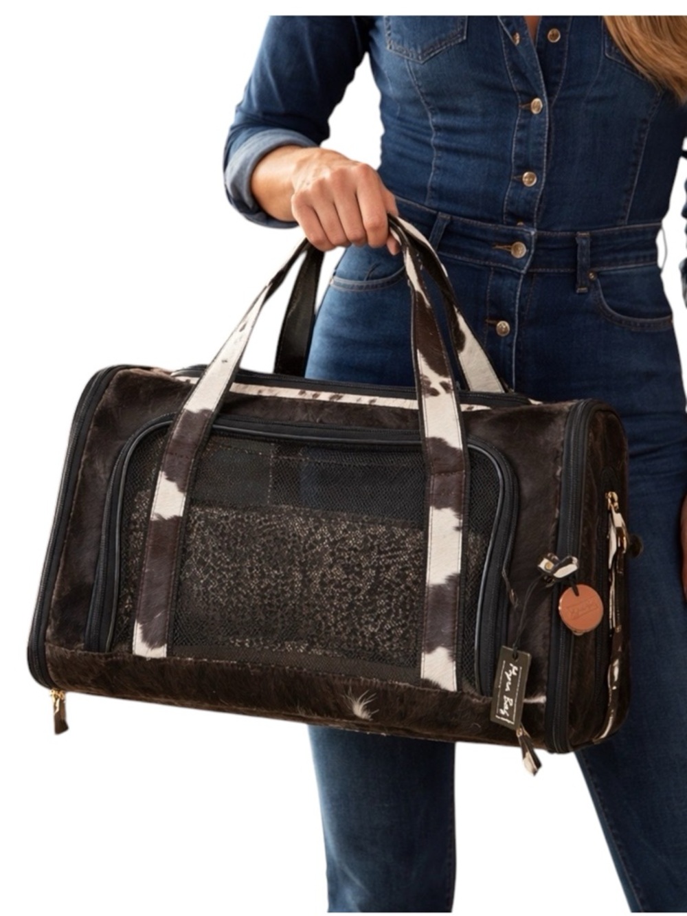Myra Bag Odin Cowhide Leather Pet Carrier | Airline Approved Dog & Cat Travel